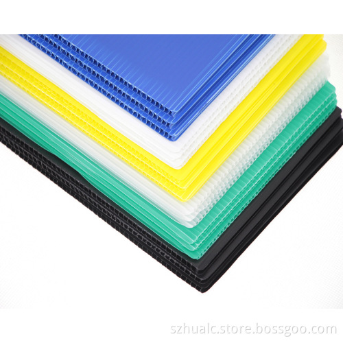 Plastic hollow partition
